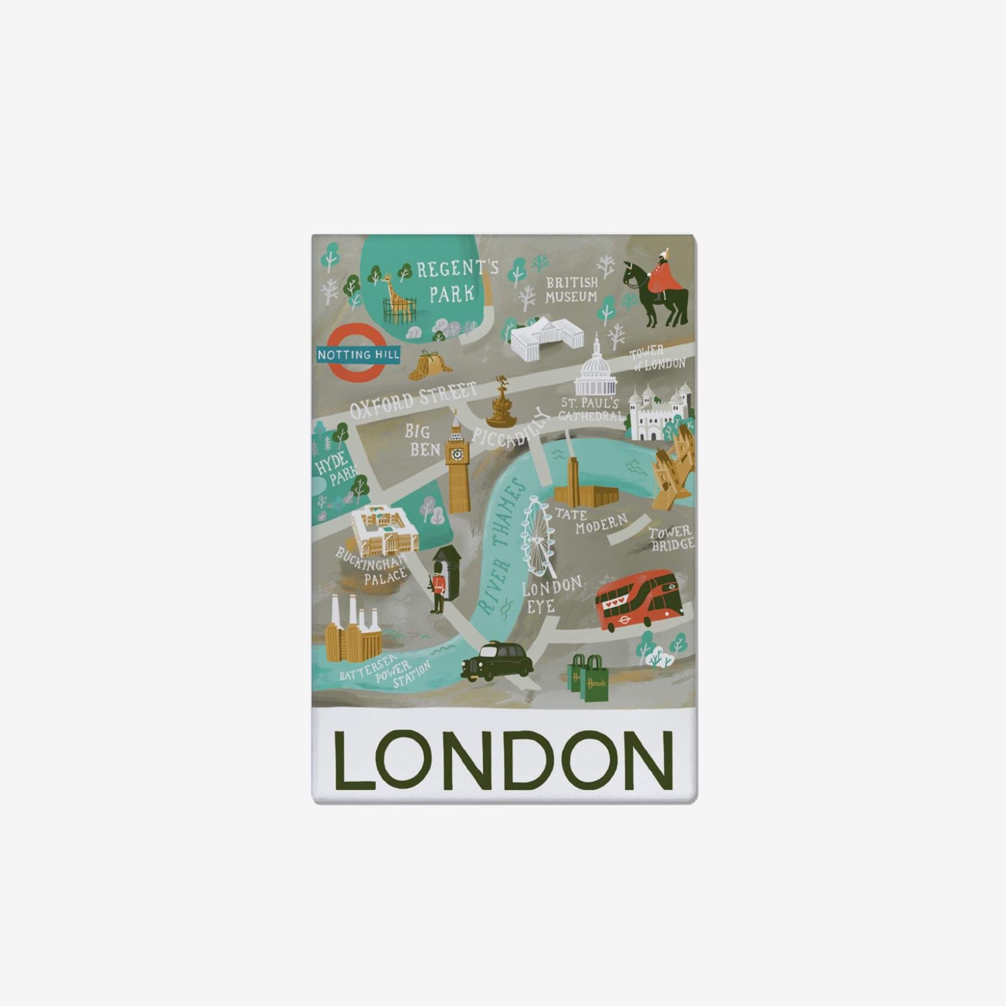 London Map - Aimant 5,5 x 8 cm Legami